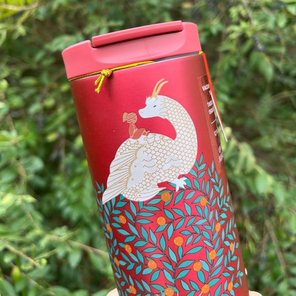 Starbucks 2024 Year of the Dragon Maroon Tumbler - Picture 3 of 7